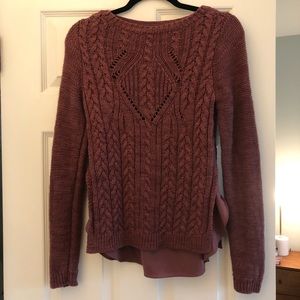 Anthropologie Maroon Sweater